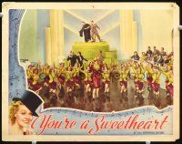 3h897 YOU'RE A SWEETHEART LC '37 Alice Faye leads elaborate musical number in courtroom setting!