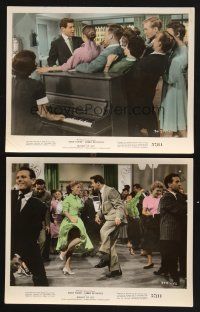 3j866 BUNDLE OF JOY 2 color 8x10 stills '57 Debbie Reynolds & Eddie Fisher dancing!