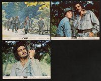 3j803 CHE 3 color 8x10 stills '69 Omar Sharif as Guevara, pretty Barbara Luna!