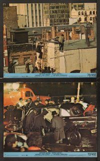 3j856 ACROSS 110th STREET 2 8x10 mini LCs '72 cool action images from crime thriller!
