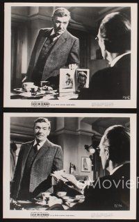 3j156 CASH ON DEMAND 10 8x10 stills '62 Peter Cushing, how to rob a bank and get away with it!