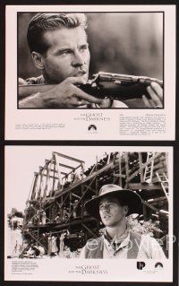 3j119 GHOST & THE DARKNESS 12 8x10 stills '96 great images of hunters Val Kilmer & Michael Douglas!