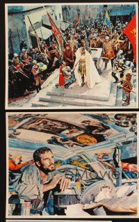 3j731 AGONY & THE ECSTASY 5 color ItalUS 8x10 stills '65 Charlton Heston, Rex Harrison!