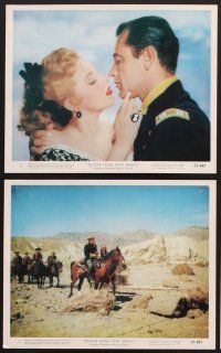 3j713 ESCAPE FROM FORT BRAVO 6 color 8x10 stills '53 cowboy William Holden, Eleanor Parker!