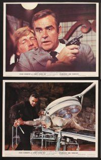 3j601 DIAMONDS ARE FOREVER 8 color English FOH LCs '71 great images of Sean Connery as James Bond!