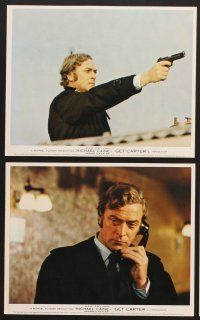 3j614 GET CARTER 8 color English FOH LCs '71 images of assassin Michael Caine, sexy Britt Ekland!