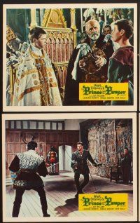 3j651 PRINCE & THE PAUPER: THE PAUPER KING 8 color English FOH LCs '65 Guy Williams, Naismith!