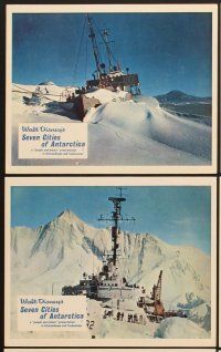 3j656 SEVEN CITIES OF ANTARCTICA 8 color English FOH LCs '58 cool images from southern continent!