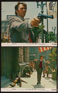 3j602 DIRTY HARRY 8 8x10 mini LCs '71 great images of Clint Eastwood in Don Siegel crime classic!
