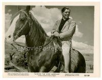 3k009 ACROSS THE WIDE MISSOURI 8x10.25 still '51 close up of smiling Clark Gable on horseback!