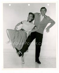 3k013 AFFAIRS OF DOBIE GILLIS 8x10 still '53 Debbie Reynolds & Bobby Van doing the Dobie Hop!