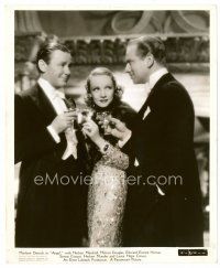 3k033 ANGEL 8x10 still '37 Marlene Dietrich between Herbert Marshall & Melvyn Douglas, Lubitsch!