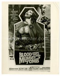 3k076 BLOOD FROM THE MUMMY'S TOMB 8x10 still '72 AIP, great image of the one-sheet!