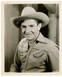 3k083 BOB STEELE 8x10 still '39 waist-high smiling cowboy portrait from Smoky Trails!