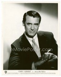 3k117 CARY GRANT 8x10 still '63 seated debonnaire portrait in suit & tie from Charade!