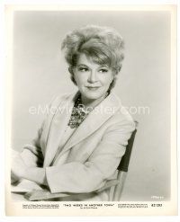 3k145 CLAIRE TREVOR 8x10 still '62 smiling seated portrait from Two Weeks in Another Town!