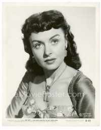 3k203 DONNA REED 8x10 still '53 sexy head & shoulders portrait with cool jewelry from Gun Fury!