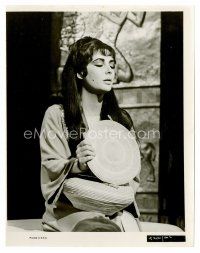 3k231 ELIZABETH TAYLOR 8x10 still '59 close up kneeling with eyes closed from Cleopatra!