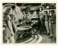 3k267 FORBIDDEN PLANET 8x10 still '56 Nielsen, Francis & crew with Robby the Robot at controls!