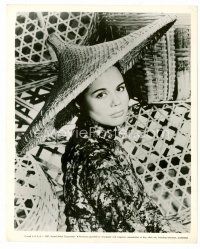 3k304 GIORGIA MOLL 8x10 still '57 the Italian actress dressed as an Asian from The Quiet American!