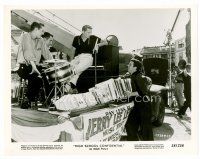3k334 HIGH SCHOOL CONFIDENTIAL 8x10 still '58 Tamblyn looks up at Jerry Lee Lewis & his band!
