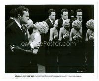 3k433 LADY FROM SHANGHAI 8x10 still R74 best image of Rita Hayworth & Orson Welles in mirror room!