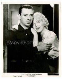 3k450 LET'S MAKE LOVE 8x10 still '60 close up of super sexy Marilyn Monroe & worried Yves Montand!