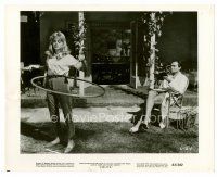 3k455 LOLITA 8x10 still '62 Kubrick, James Mason watches sexy Sue Lyon playing with hula hoop!