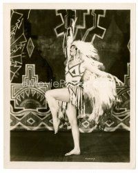 3k563 POW-WOW stage play 8x10 still '28 sexy Helen Packard dancing in Native American garb!