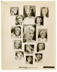 3k607 SHIRLEY MACLAINE 8x10 still '60 wonderful montage of headshots from Can-Can!