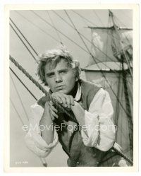 3k633 TERENCE STAMP 8x10 still '62 close up deep in thought on ship from Billy Budd!