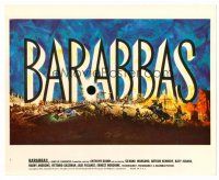 3k058 BARABBAS color 8x10 still #1 '62 directed by Richard Fleischer, cool title artwork!