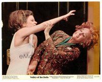 3k654 VALLEY OF THE DOLLS color 8x10 still '67 c/u of sexy Patty Duke & Susan Hayward catfighting!