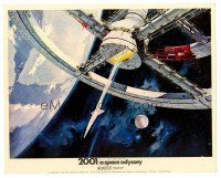 3k005 2001: A SPACE ODYSSEY Cinerama English FOH LC '68 Kubrick, art of space wheel by Bob McCall!