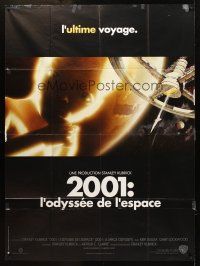 3m268 2001: A SPACE ODYSSEY French 1p R01 Stanley Kubrick, Bob McCall space wheel art +star child!