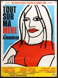 3m281 ALL ABOUT MY MOTHER French 1p '99 Pedro Almodovar's Todo Sobre Mi Madre, cool art by Marine!
