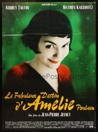 3m283 AMELIE French 1p '01 Jean-Pierre Jeunet, great close up of Audrey Tautou by Laurent Lufroy!
