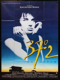 3m308 BETTY BLUE French 1p '86 Jean-Jacques Beineix, close up of pensive Beatrice Dalle in sky!