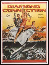3m352 DIAMOND CONNECTION French 1p '82 art of Ben Lawrence, William Berger & sexy Barbara Bouchet!