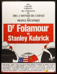 3m361 DR. STRANGELOVE French 1p R70s Stanley Kubrick classic, Sellers, Tomi Ungerer art!