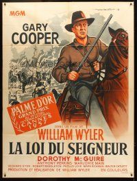 3m391 FRIENDLY PERSUASION French 1p R60s a Gary Cooper movie that'll pleasure you in a hundred ways!