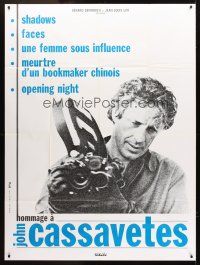 3m417 HOMMAGE A JOHN CASSAVETES French 1p '90s close up of the great director holding camera!