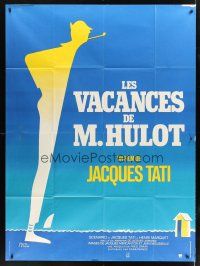 3m486 MR. HULOT'S HOLIDAY French 1p R70s Jacques Tati, Les vacances de M. Hulot, cool art!