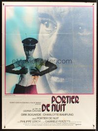 3m494 NIGHT PORTER French 1p '74 Il Portiere di notte, Bogarde, sexy topless Charlotte Rampling!