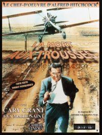 3m499 NORTH BY NORTHWEST French 1p R90s Cary Grant chased by cropduster, Alfred Hitchcock classic!