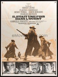 3m511 ONCE UPON A TIME IN THE WEST French 1p R70s Leone, Cardinale, Fonda, Bronson & Robards!