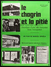 3m580 SORROW & THE PITY French 1p '71 Marcel Ophuls classic WWII documentary, different images!