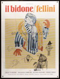 3m594 SWINDLE French 1p R70s Federico Fellini's Il bidone, cool artwork!