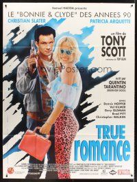 3m620 TRUE ROMANCE French 1p '93 Christian Slater, Patricia Arquette, written by Quentin Tarantino!