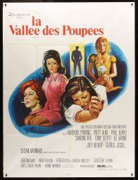 3m628 VALLEY OF THE DOLLS French 1p '67 Sharon Tate, Jacqueline Susann, different Grinsson art!
